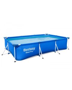 BESTWAY Bazen sa metalnim okvirom i filter pumpom 300x201x66cm Steel Pro - 3964