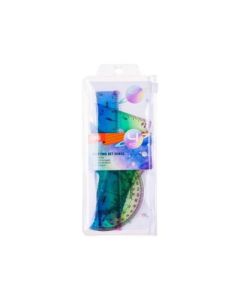 DELI Geometrijski set pastel 1/4 15cm - 697142