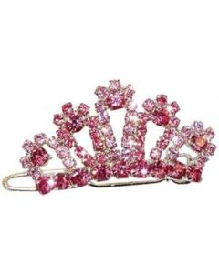 SNALA KRUNA  ROZA U DVE NIJASE SA CIRKONIMA , ED10089