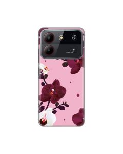 Maska za ZTE Blade A54 Pink Orchid Silikonska Print Skin