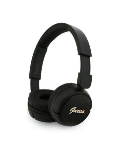 GUESS Bluetooth slusalice Script Metal Logo crne (GUBHV6SCK)
