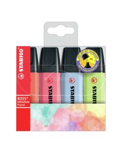 STABILO Tekst markeri Boss Pastel, set 1/4 - 70-4-3