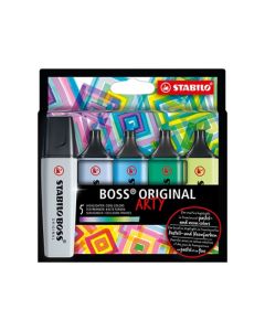 STABILO Tekst markeri Boss original Arty, hladne boje, set 1/5 - 70-5-02-2-20