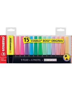 STABILO Tekst markeri Boss original stoni set 1/15 - 7015-01-5