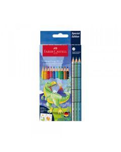 Drvene bojice Faber Castell GRIP 1/10 Dinosaurus+3 Sparkle 201545 - J087