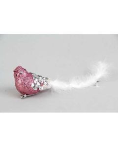 Novogodišnja figura ptičica sa gliterom - 70282500