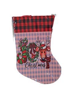Novogodišnja dekoracija Ukrasna čarapa 23 cm 70436 - 70436