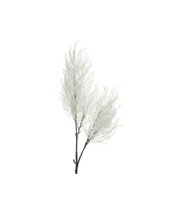 DEKOR DOM Novogodišnja dekoracija 96cm Cvet 704871, bela - 043380