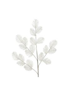 DEKOR DOM Novogodišnja dekoracija 72cm Feather 705037, bela - 041204