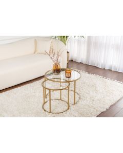 HANAH HOME Set klub stolova Belarus, zlatna