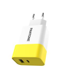 PANTONE Kućni punjač 20W, žuta - PT-PDAC02Y