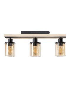 Rabalux Plafonjera Niylah E27 3x MAX 25W crna (71083) - 71083