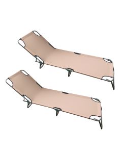LEMON PLANET Set baštenskih ležaljki 2/1, kapućino - 712000k-2
