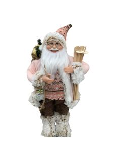 PANGRAF Novogodišnja figura Deda Mraz 50cm SZO1350, roze