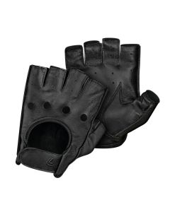LAMPA ACCESSORIES Kožne rukavice za vožnju crne bez prstiju m - 71420