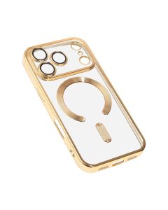 Maska za iPhone 17 Pro/18 Pro 6.3 zlatna Magsafe Lux