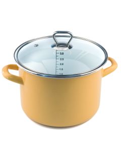FACKELMANN Lonac sa staklenim poklopcem 20cm/4L, emajliran - 7161828