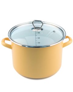 FACKELMANN Lonac sa staklenim poklopcem 22cm/5.5L, emajliran - 7161928