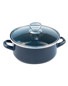 FACKELMANN Šerpa sa staklenim poklopcem 18cm 1.75L, emajlirana - 7162228