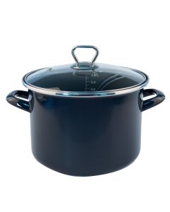 FACKELMANN Lonac sa staklenim poklopcem 20cm/4L, emajliran - 7162528