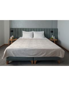DEKOR DOM Frotir prekrivač 200x210cm Cube, bež - 022996
