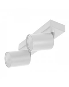 ADVITI Plafonska-zidna spot svetiljka 2xGU10 IP20 20x13.9x6.6 cm Doa, bela - ORNAD-OP-6194WGU10