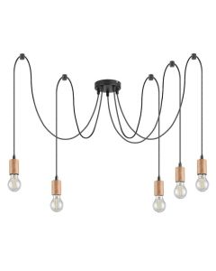 Rabalux Visilica Dollien E27 5x MAX 60W mat crno (72075) - 72075