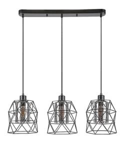 Rabalux Visilica Emrys E27 3x MAX 40W mat crno (72113) - 72113