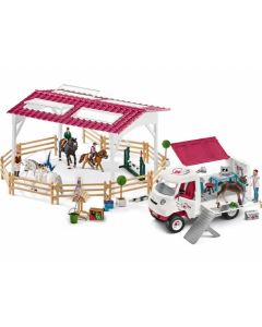 SCHLEICH Set arena za jahanje i mobilna veterinarska stanica - 72121