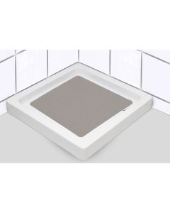 TENDANCE Guma za kadu 53x53cm prirodna guma sivo smeđa - 7220165