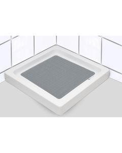 TENDANCE Guma za kadu 53x53cm prirodna guma tamno siva - 7220181