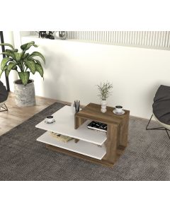 HANAH HOME Klub sto Venus, bela/braon - 731WAT2819