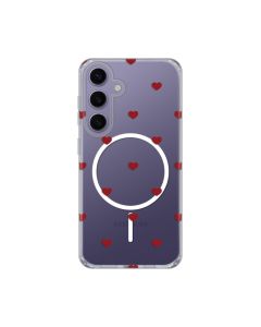 Maska za Samsung S921B Galaxy S24 Red Hearts Print Magsafe