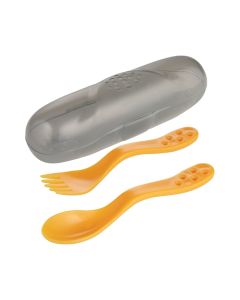 CANPOL BABIES SET ZA HRANJENJE - PUTNI SET KASIKA I VILJUSKA 74/019 - YELLOW