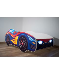 Dečiji Krevet 160X80Cm (Trkacki Auto) Red Blue Car - Led - 74008-1