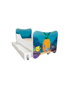 Dečiji Krevet 160X80Cm Happy Kitty + Fioka Sundjer Bob - 74019