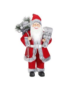 FESTA Novogodišnja figura Christopher, Deda Mraz, crvena, 50cm - 740730