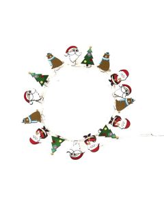 FESTA Novogodišnje lampice Deda Mraz 16 cm sa klipsom 741402 - 741402