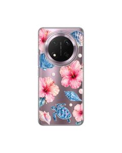 Maska za Honor Magic 7 Lite Hibiscus Sea Silikonska Print Skin