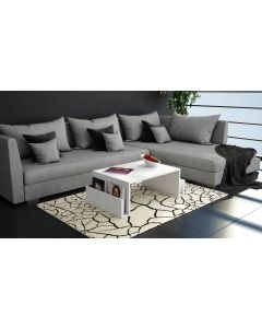 HANAH HOME Klub sto Magazin, bela - 745DCD2801