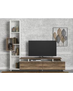HANAH HOME TV komoda Tulip, bela/braon - 745DCD3012