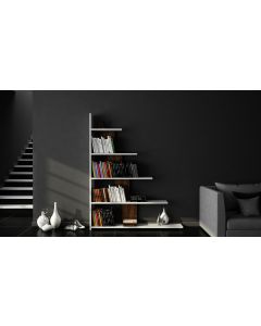 HANAH HOME Polica za knjige Reward, bela/braon