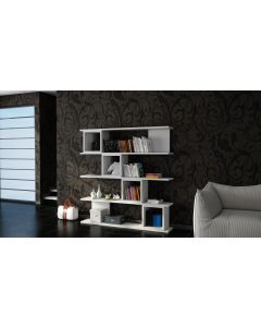 HANAH HOME Polica za knjige Wind, bela - 745DCD3618