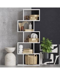 HANAH HOME Polica za knjige Meric, bela - 746JUG3601