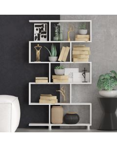 HANAH HOME Polica za knjige Nilüfer, bela