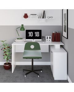 HANAH HOME Radni sto sa oramrićem Basak Calisma Masası, bela