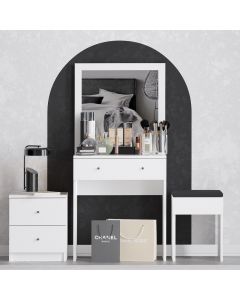 HANAH HOME Sto za šminkanje Nice, bela