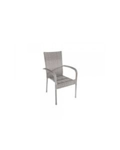 Green Bay Stolica od ratana - siva - 75068