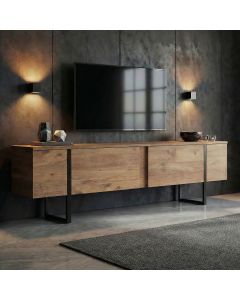 NORDURE TV komoda Onera, braon/crna
