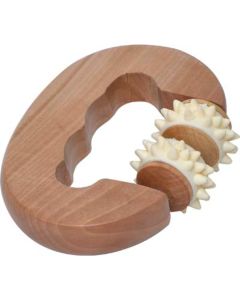 TENDANCE Masažer za negu sa točkićima 9X3,5X12 cm bukva - 75528104